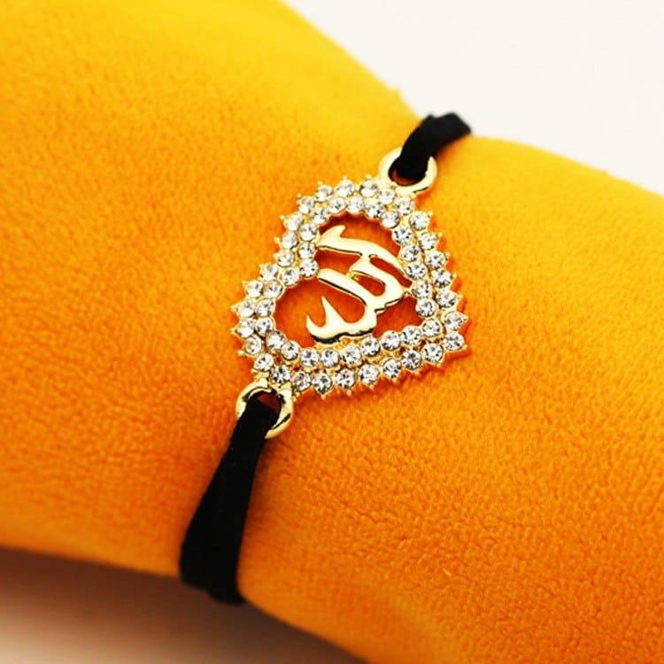 Islamic Black Rope Bracelet – Allah Islamic Watches, Jewellery and Accessories For Women Watches and Jewellery  Muslim Kit