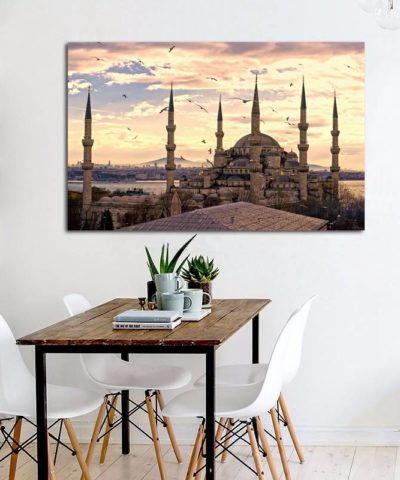 Sultan Ahmet Mosque Frame – Mosque Series Islamic Home Decor Islamic Wall Decor Artisan Prints, posters and Frames Landscapes, Mosques, Holy Sites  Muslim Kit