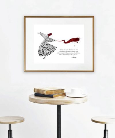 Come Again Poster – Rumi Rumi Quotes & Art Islamic Toys, Gifts & Gadgets Unique Gifts and More Islamic Home Decor Islamic Wall Decor Artisan Prints, posters and Frames  Muslim Kit