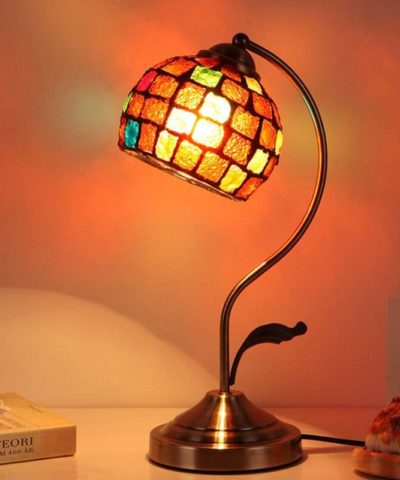 Mosaic Stained Turkish Glass Lamp – Penelope Islamic Home Decor Lifestyle & Accessories Accessories & Lighting  Muslim Kit