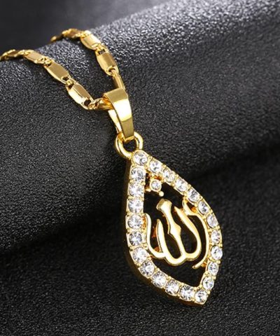 Teardrop Allah Necklace Islamic Watches, Jewellery and Accessories For Women Watches and Jewellery  Muslim Kit