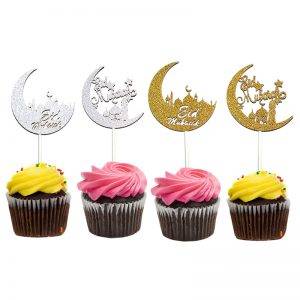 Eid Mubarak Cupcake Toppers Ramadan and Eid Party Supplies  Muslim Kit