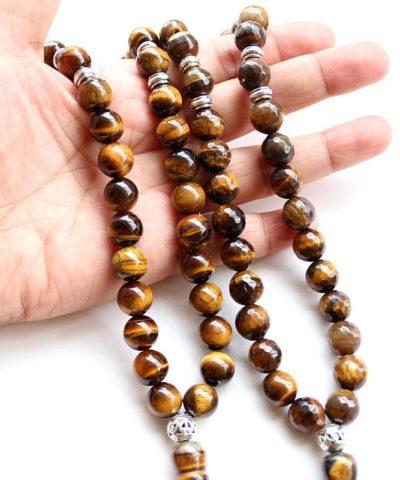 Tiger Eye Prayer Beads (33) Muslim Essentials Prayer Beads  Muslim Kit
