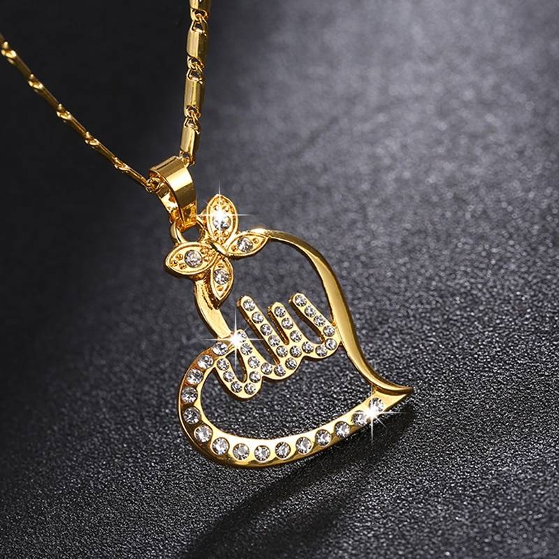 Allah Pendant and Necklace Islamic Watches, Jewellery and Accessories For Women Watches and Jewellery  Muslim Kit