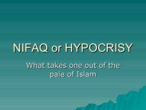 hypocrisy in Islam