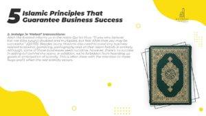 Islamic principles for business